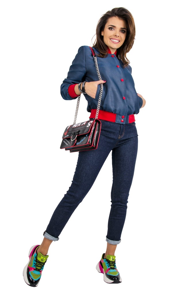 Kurtka Baseball Logo Moschino