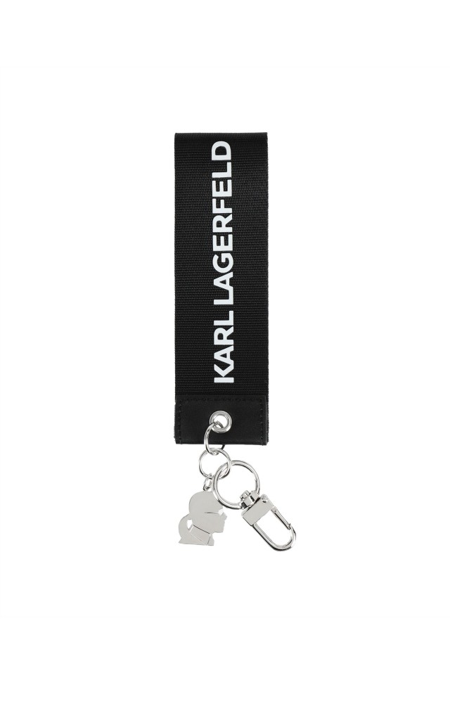Brelok Karl Lagerfeld Webbing Tag Black