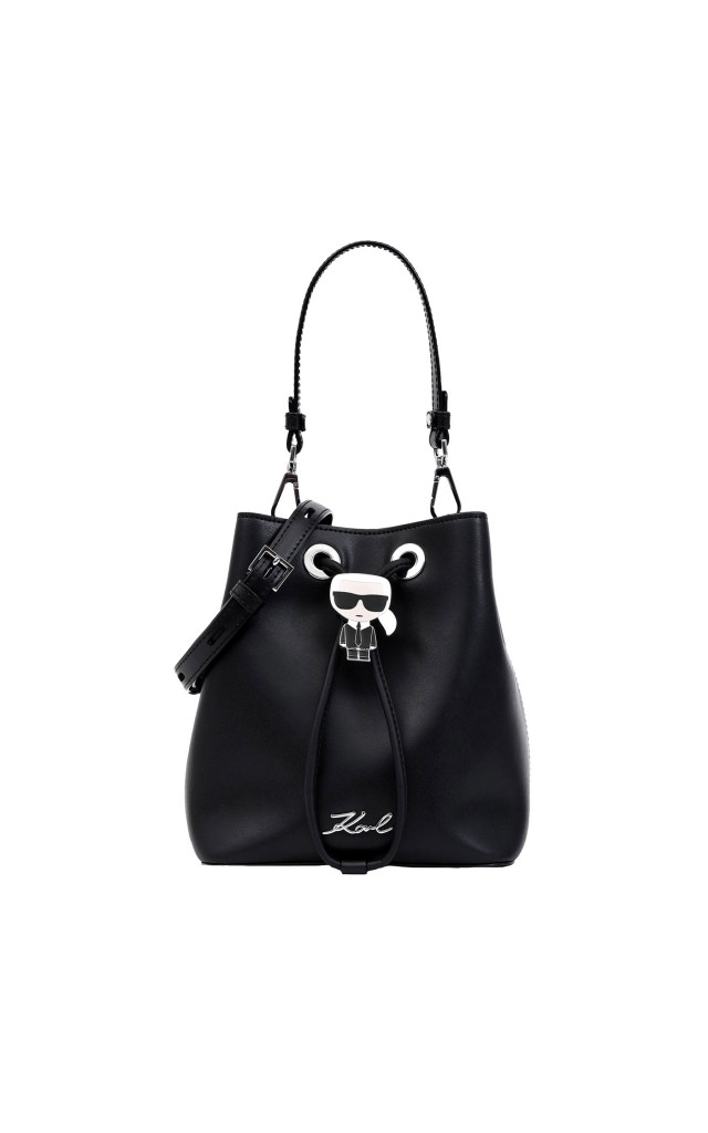 Torebka Karl Lagerfeld Ikonik Bucket Black