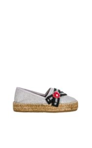 Espadryle Love Moschino Argento