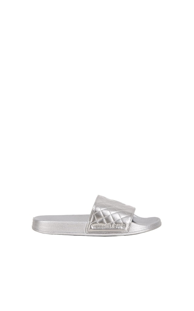 Klapki Versace Laminated Silver