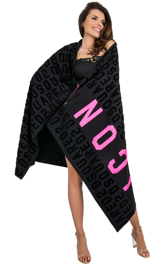 Ręcznik Plażowy  Dsquared2 Nero Pink