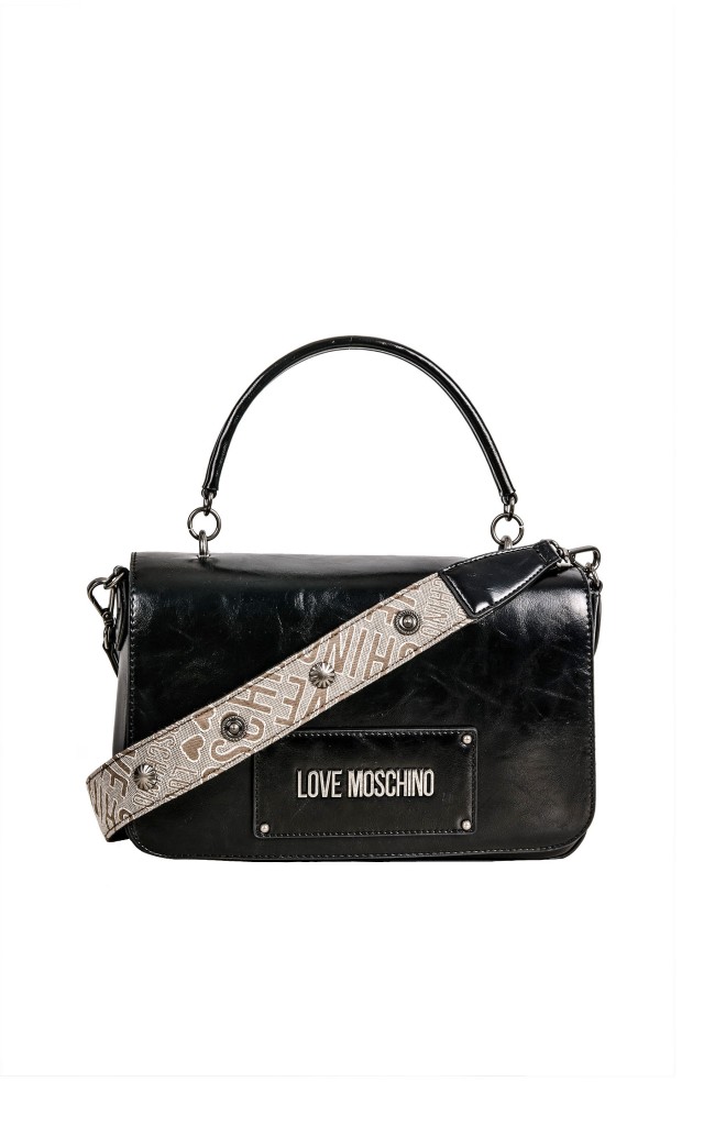Torebka Moschino Shiny Jacquard Nero
