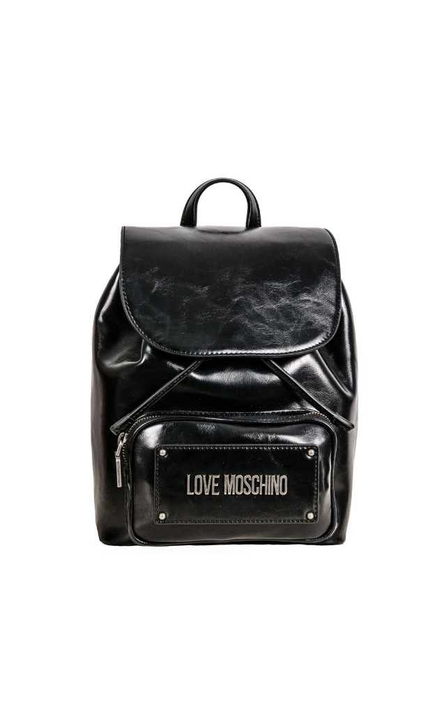 Plecak Moschino Shiny Logo Stripes Nero