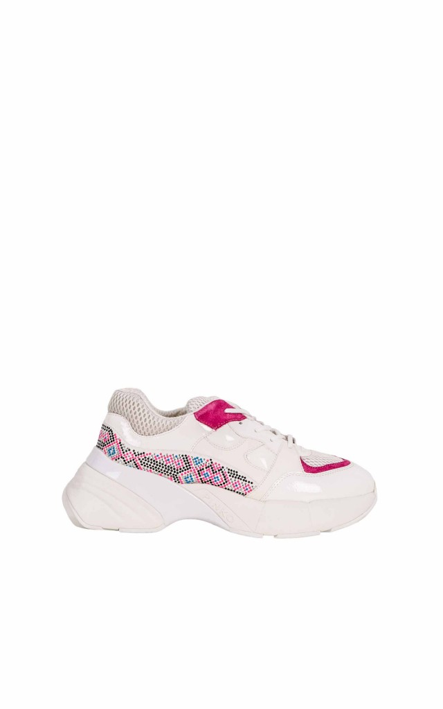 Sneakersy Pinko Acquamarina White Fuxia