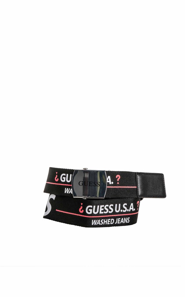 Pasek Washed Jeans Guess Black