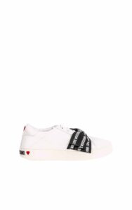 Sneakersy Cassetta Moschino Nappato Bianco