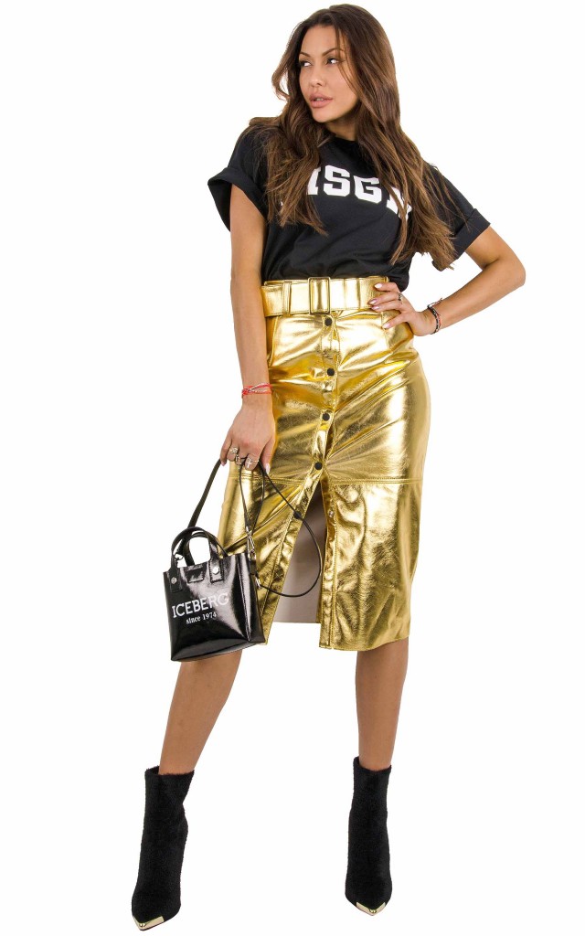 Spódnica Midi MSGM Gold