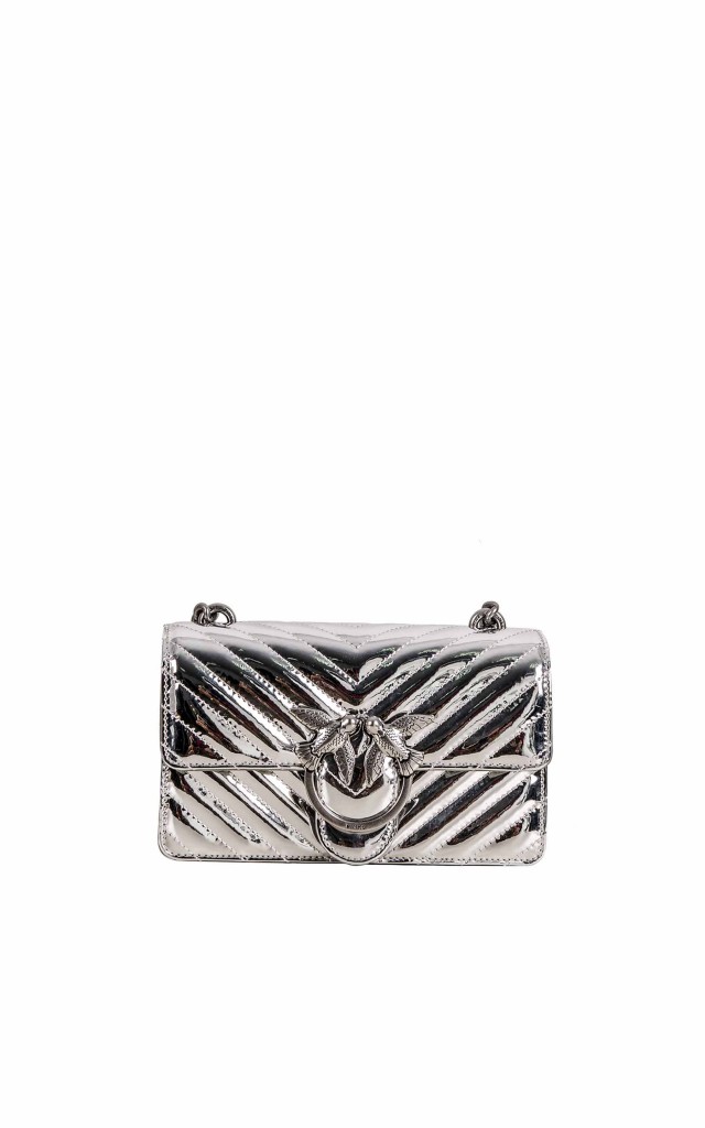 Torebka Mini Love Quilting Pinko Silver