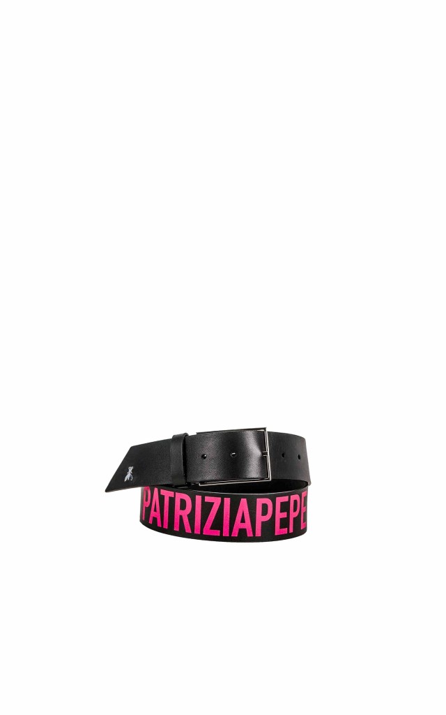 Pasek Patrizia Pepe Bianco Fluo Pink