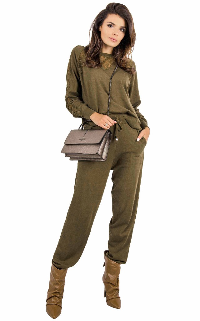 Spodnie Twin Set Military Gold