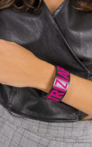 Bransoletka Patrizia Pepe Nero Fluo Pink