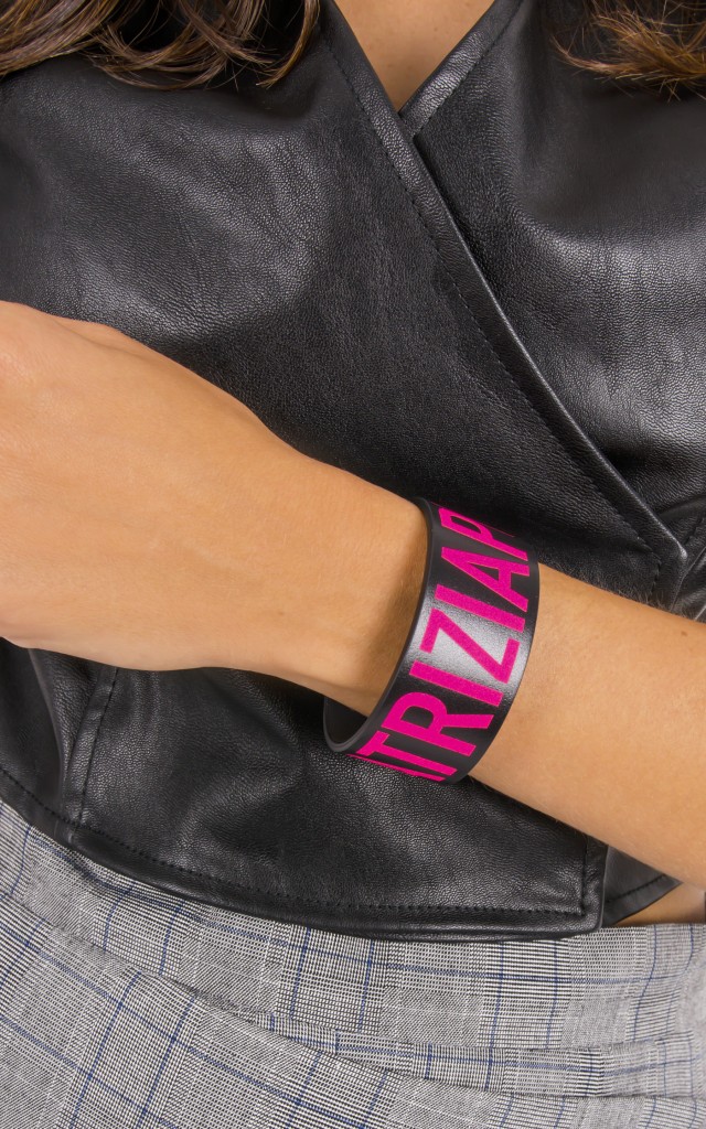 Bransoletka Patrizia Pepe Nero Fluo Pink