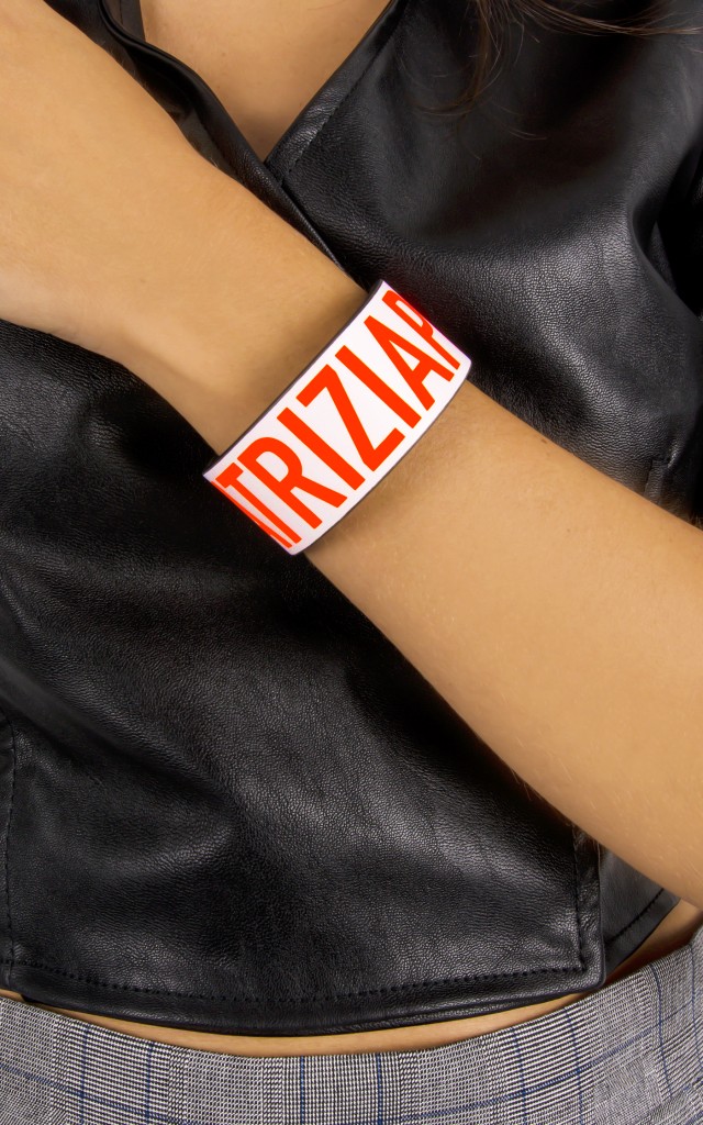 Bransoletka Patrizia Pepe Bianco Fluo Orange