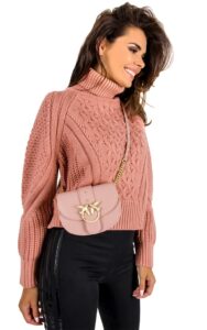 Torebka Nerka Pinko Baby Round Light Pink