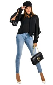 Jeansy Twin Set Skinny Aurelie Blue