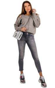 Jeansy Silvian Heach Push Up Denim Grey