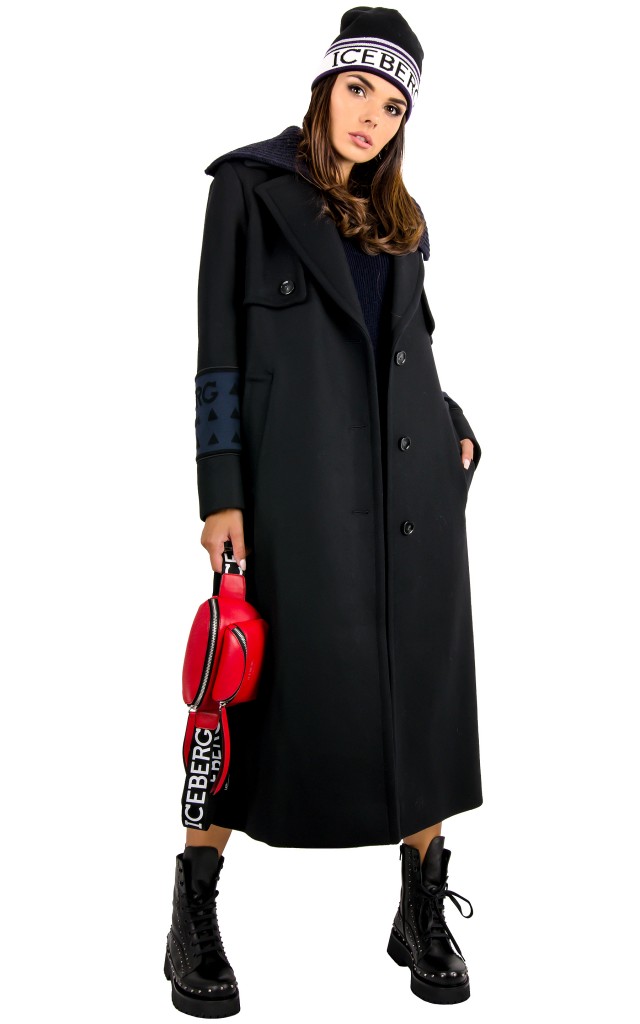 Płaszcz Iceberg Maxi Nero