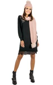 Szalik Guess Logo Light Pink