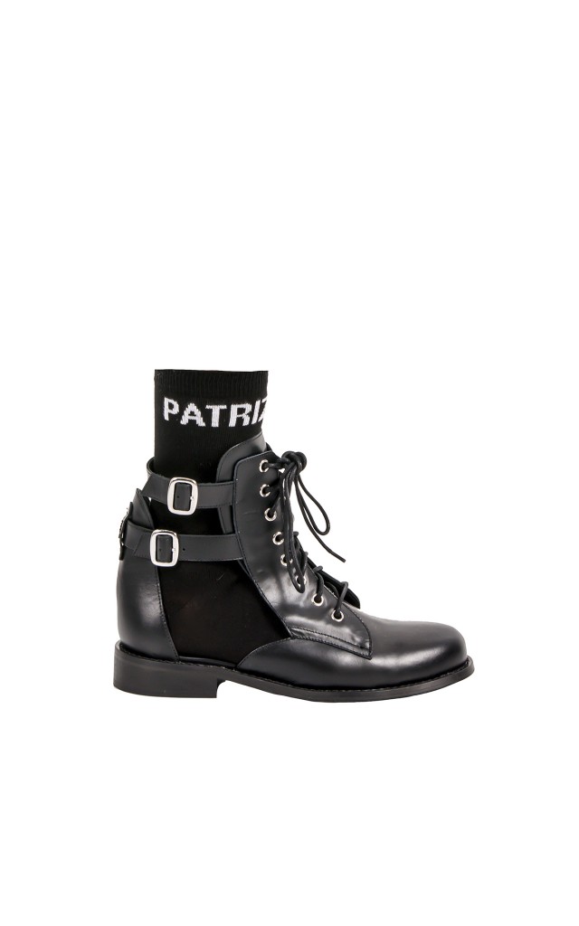 Botki Patrizia Pepe Logo Nero