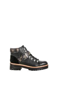 Botki Guess Logo Black Brown
