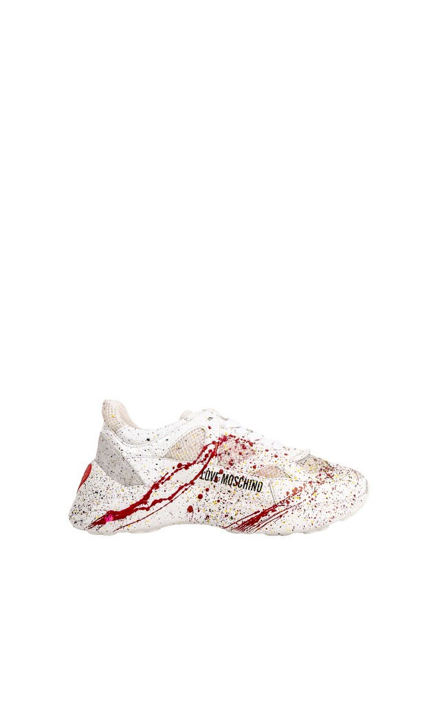 Sneakersy Love Moschino Mix Bianco