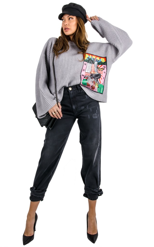 Sweter Pinko Farsi Grey