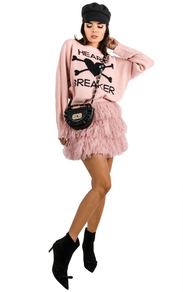 Spódnica Red Valentino Logo Nude