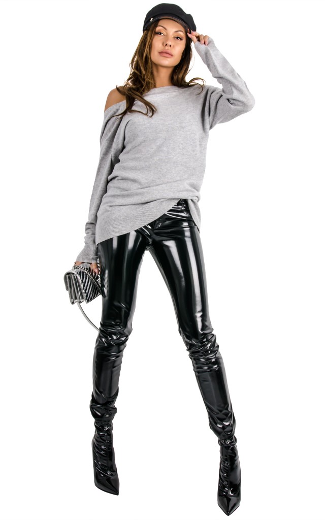 Sweter Karl Lagerfeld Cashmere Grey Melage