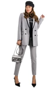 Marynarka Karl Lagerfeld Virgin Wool Grey