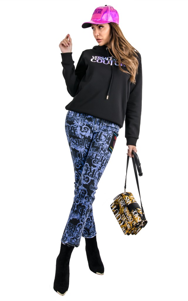 Spodnie Versace Sprous Baroque Slim Print