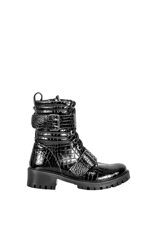 Botki Worker Cocco Twin Set Nero