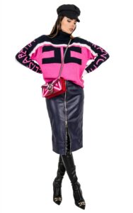 Sweter Golf Elisabetta Franchi Barbie Blu