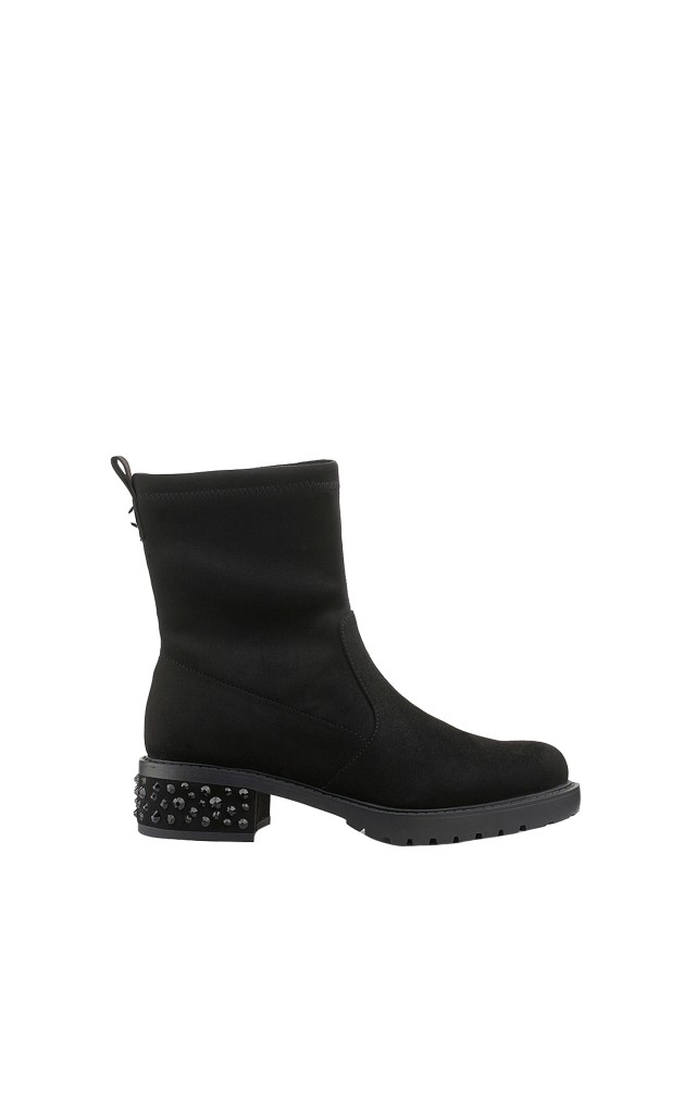 Botki Nancy Liu Jo Microfiber Black