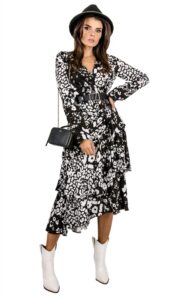Sukienka Midi Patrizia Pepe Moon Map Black