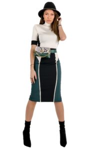 Bluzka Golf Elisabetta Franchi Burro Nero