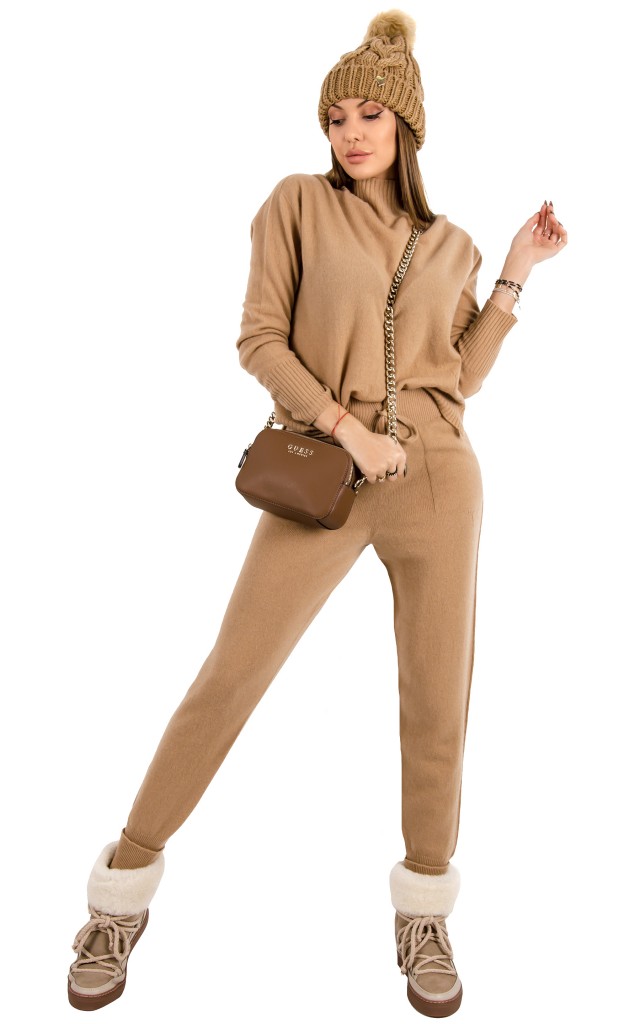 Sweter Twin Set Logo Cammell