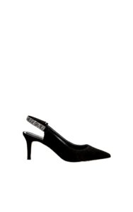 Czółenka W Szpic Zdobione Termodżetami Guess Black