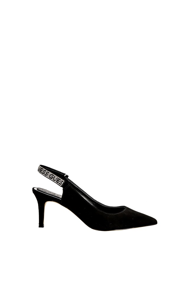 Czółenka W Szpic Zdobione Termodżetami Guess Black