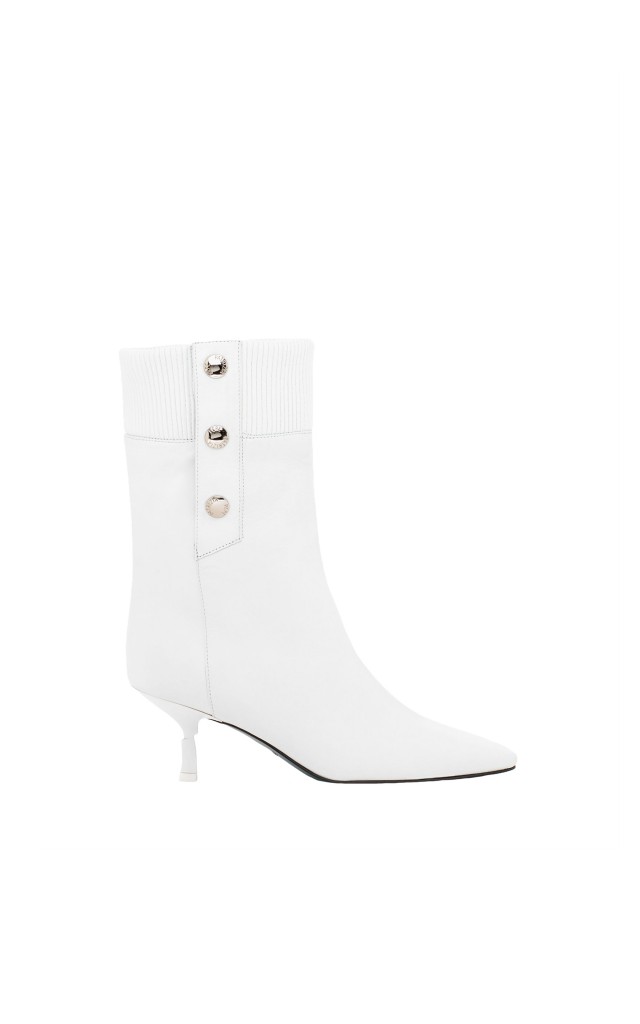 Botki Patrizia Pepe Logo Bianco