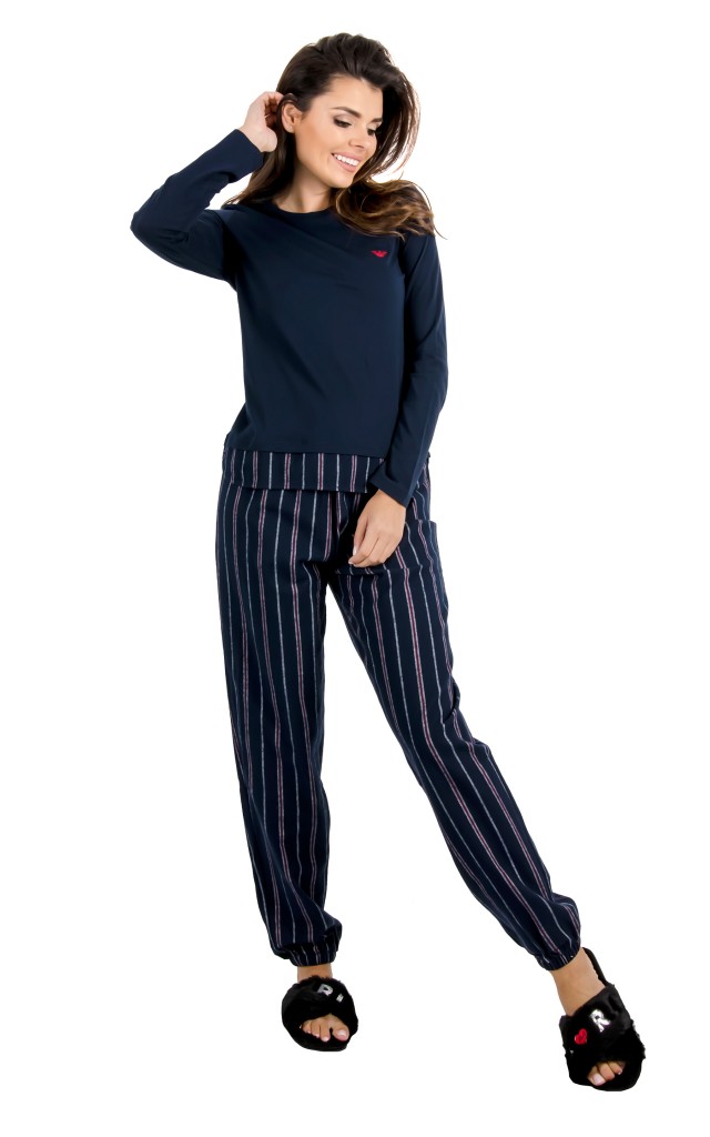 T-shirt Emporio Loungewear Navy Blue