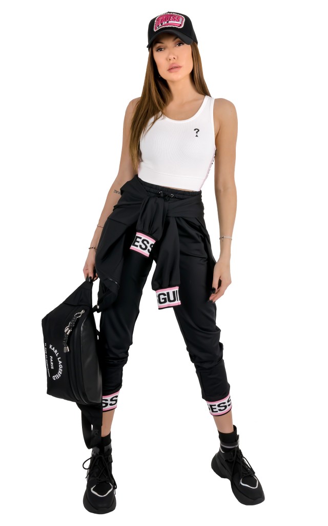 Top Guess Logo White