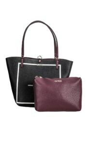 Torebka Dwustronna Alby Guess Black Burgundy