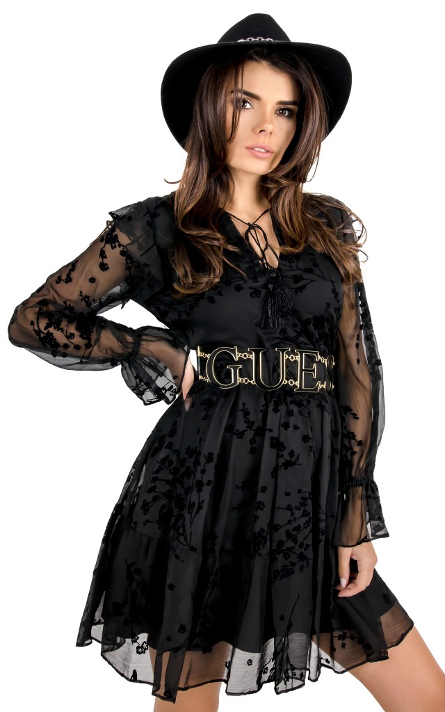 Pasek Guess  Chain Letter Black