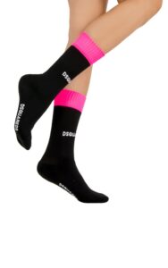 Skarpetki Dsquared2 Neon Pink Black