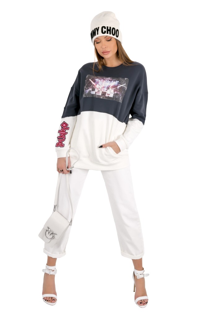 Bluza Schiumoni Pinko Nero Bianco
