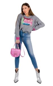 Spodnie Susan 3 Belt Pinko Blue