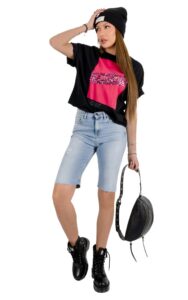 T-shirt Punkish Guess Black