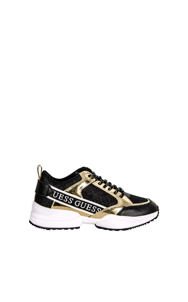 Sneakersy Glitter Guess Gold