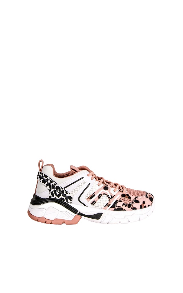 Sneakersy W Zwierzęcy Print Guess Pink